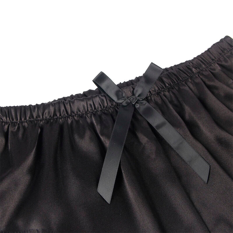SUBBLIME - 953942 PIJAMA SEXY CETIM E RENDA PRETO L/XL