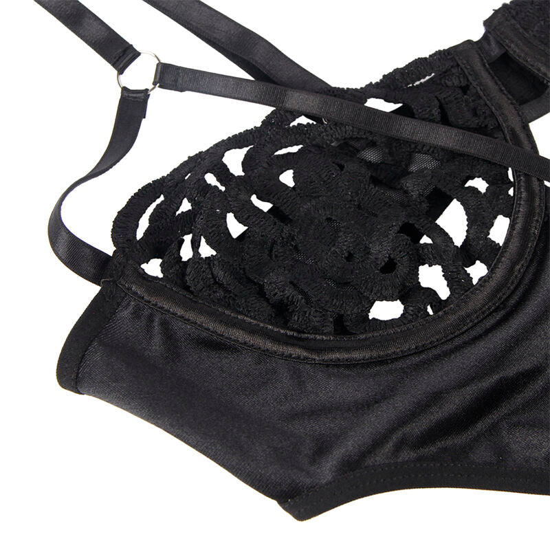 Subblime - 954055 Body Sexy de Renda Negro S/M