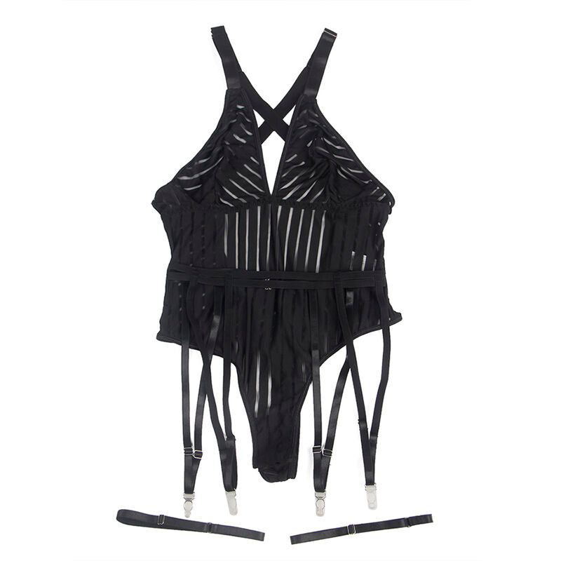 Subblime - 954154 Body Com Cinta-Liga Negro L/XL