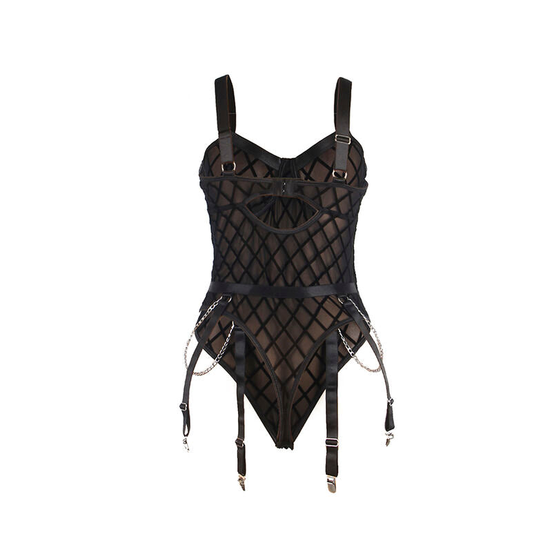 SUBBLIME - 954277 BODY COM CORRENTES + LIGUEIROS PRETO L/XL