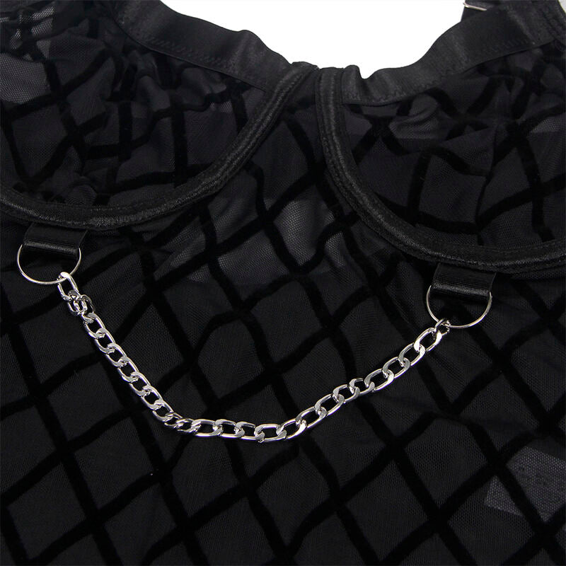 SUBBLIME - 954277 BODY COM CORRENTES + LIGUEIROS PRETO L/XL