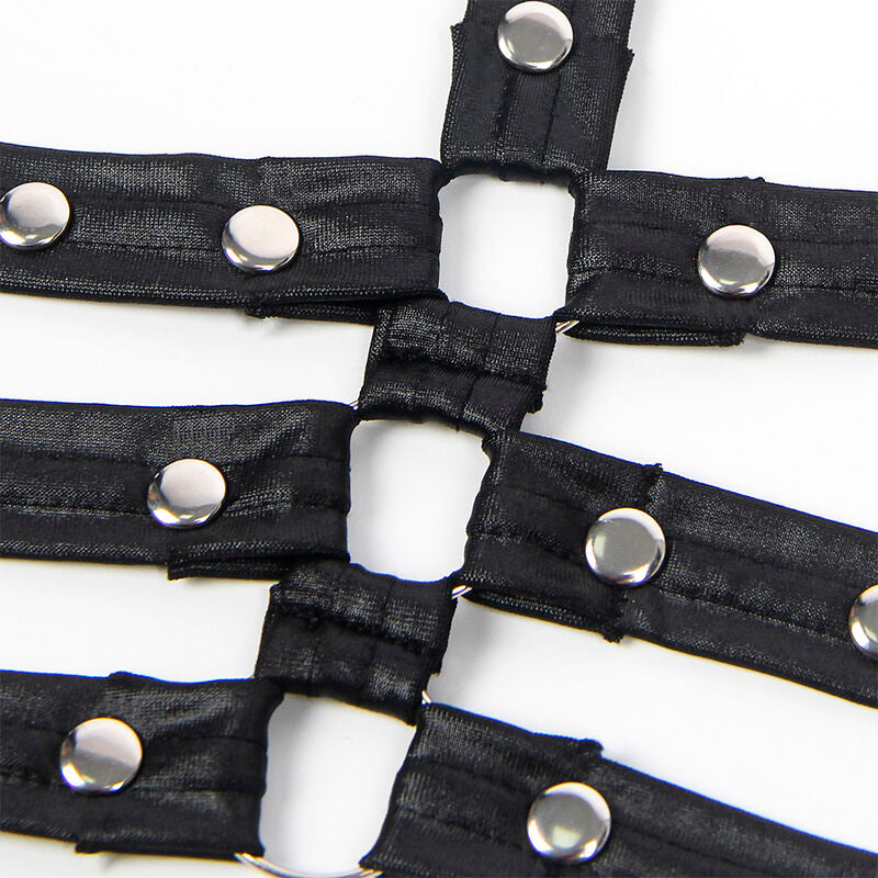 Cuerpo Bondage De Couro Preto Sublime 954413 L/XL