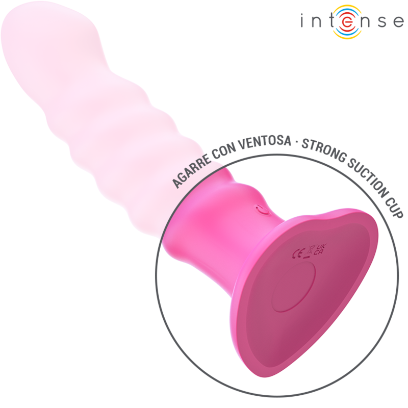 Intenso - Cindy Vibrador Tamanho L Design Espiral 10 Vibrações Rosa Controle Remoto