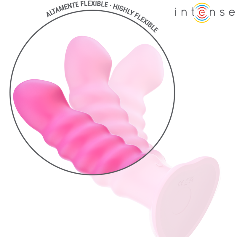 Intenso - Cindy Vibrador Tamanho L Design Espiral 10 Vibrações Rosa Controle Remoto