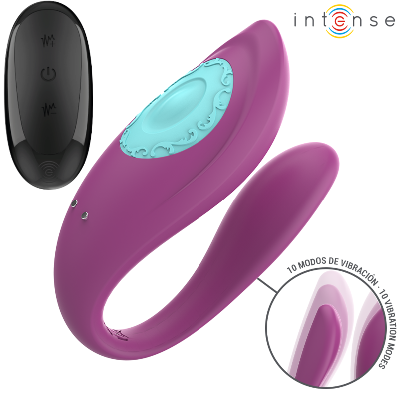 INTENSE - ANNIE VIBRADOR EM FORMA DE UE ESTIMULADOR ROXO CONTROLO REMOTO