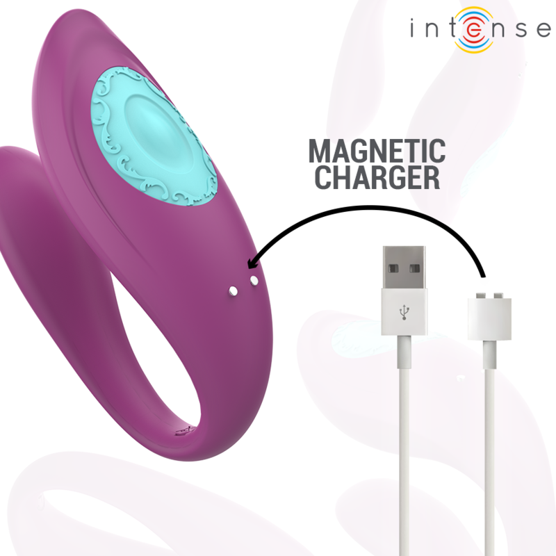 INTENSE - ANNIE VIBRADOR EM FORMA DE UE ESTIMULADOR ROXO CONTROLO REMOTO