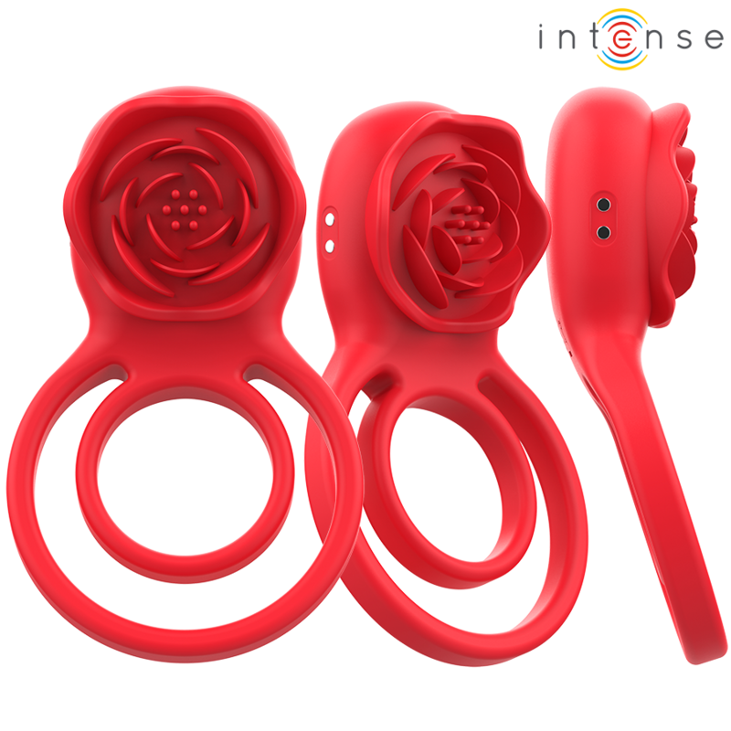 INTENSO - GAIL ESTIMULADOR ROSE 10 VIBRAÇÕES VERMELHO CONTROLE REMOTO