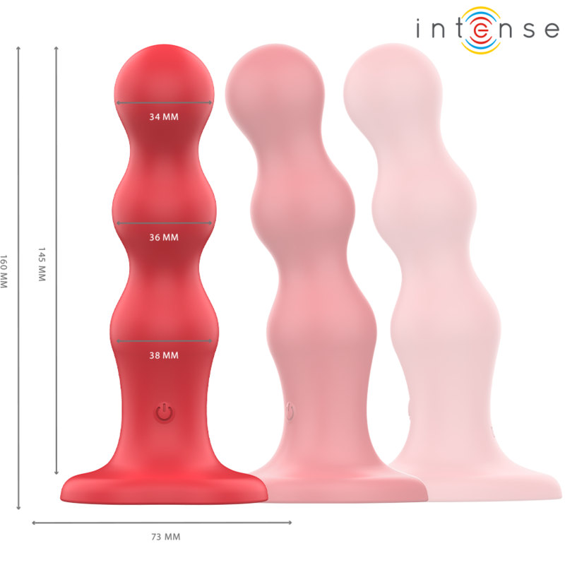 INTENSO - CODY VIBRADOR COM VENTOSA VERMELHO CONTROLE REMOTO