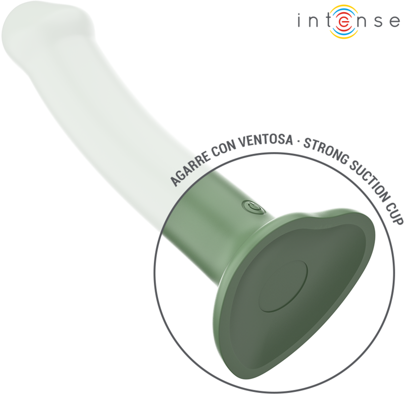 Intenso - Becca Vibrador Com Ventosa 10 Vibrações Verde Controle Remoto