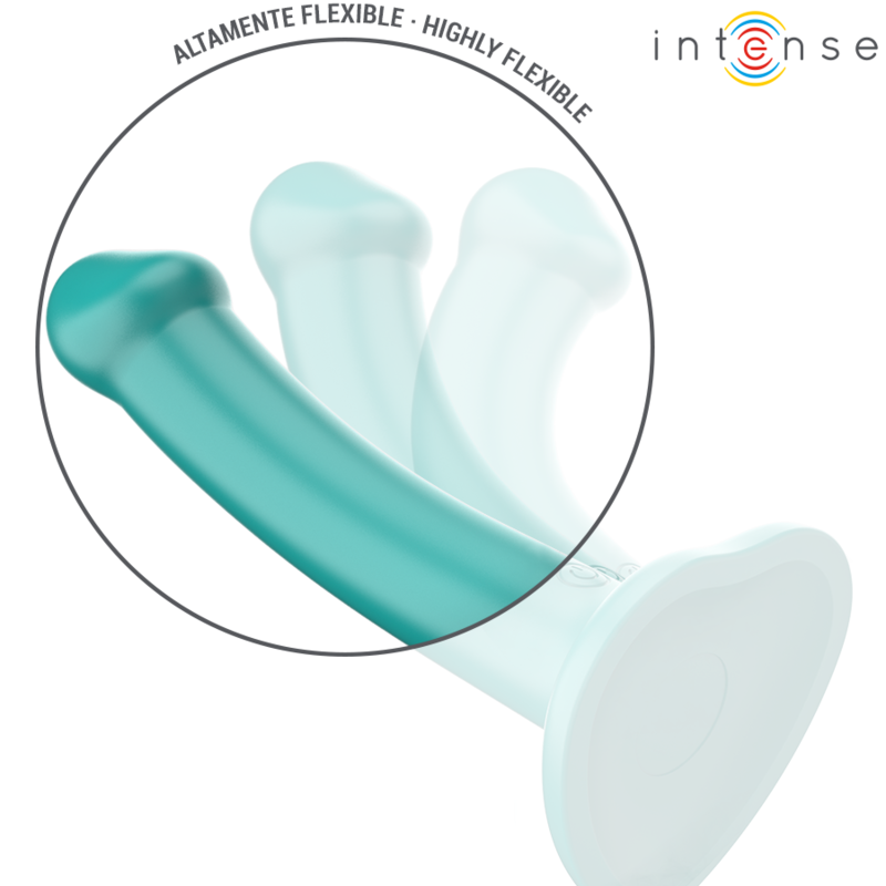 Intense - Katie Vibrador Com Ventosa 10 Vibrações Azul Control Remoto