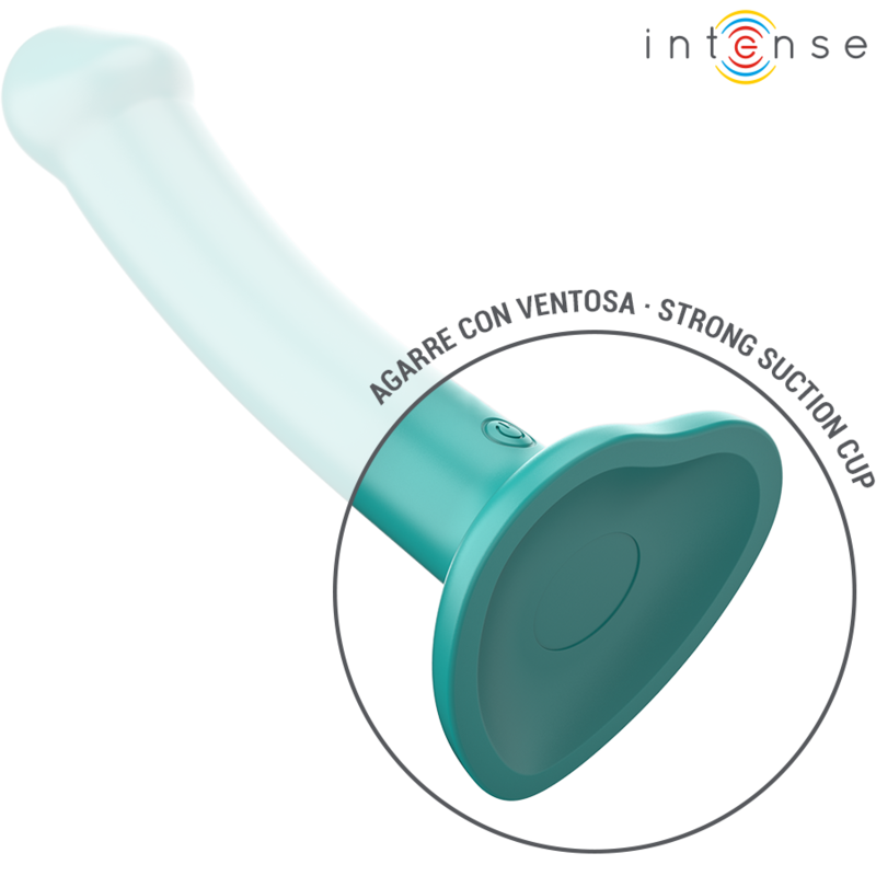 Intense - Katie Vibrador Com Ventosa 10 Vibrações Azul Control Remoto