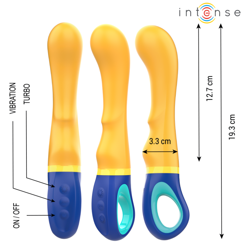 INTENSE - SHAGGY VIBRADOR PONTO G AMARELO