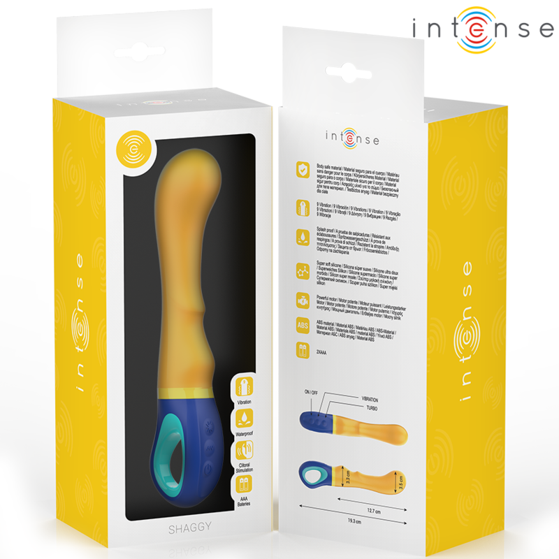 INTENSE - SHAGGY VIBRADOR PONTO G AMARELO