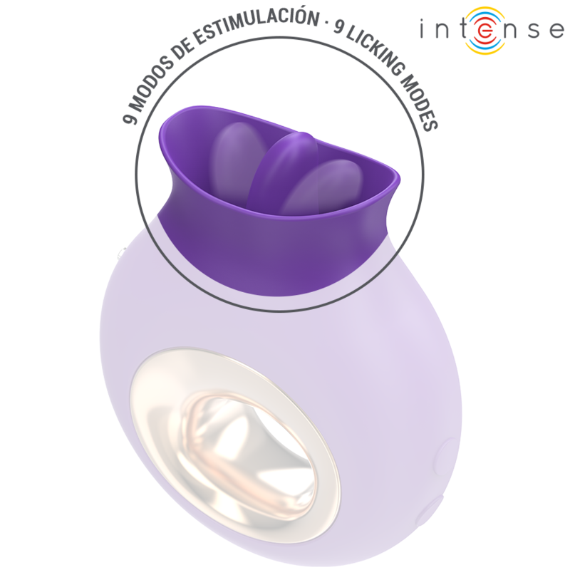 Intenso - Estimulador de Clítoris Tuli 9 Vibrações e 9 Oscilações Roxo