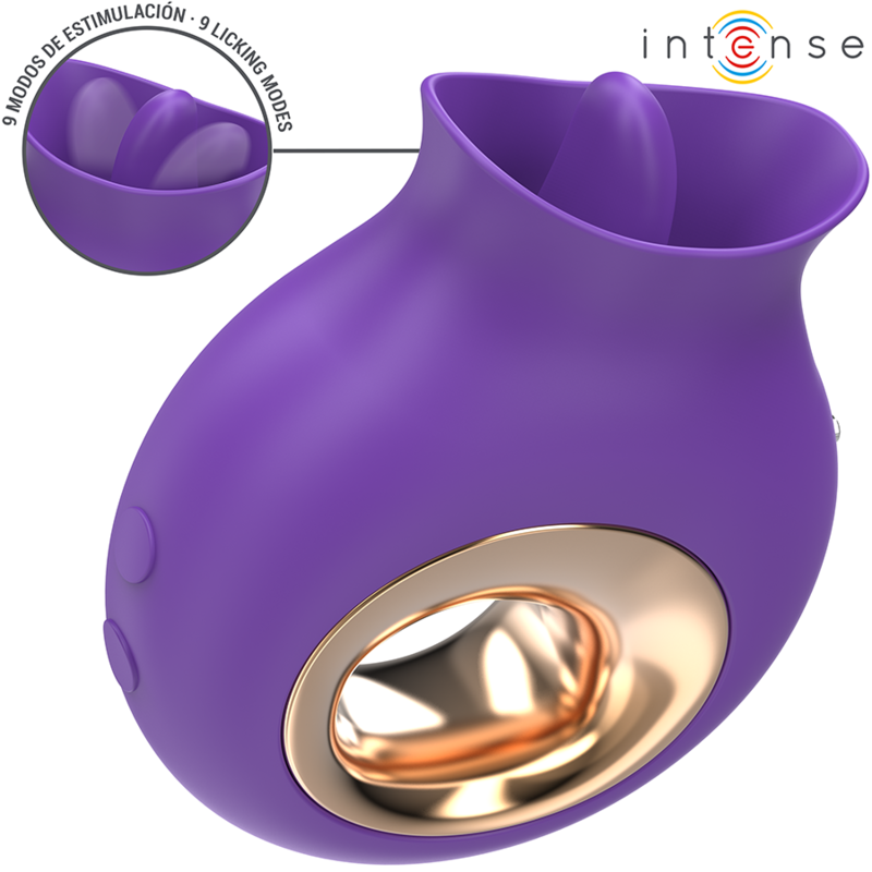 Intenso - Estimulador de Clítoris Tuli 9 Vibrações e 9 Oscilações Roxo