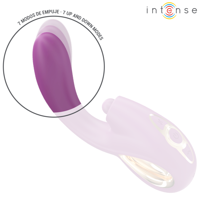 Intenso - Lali Vibrador Multifuncional Punto G Tapping e Thrust e Vibration Roxo