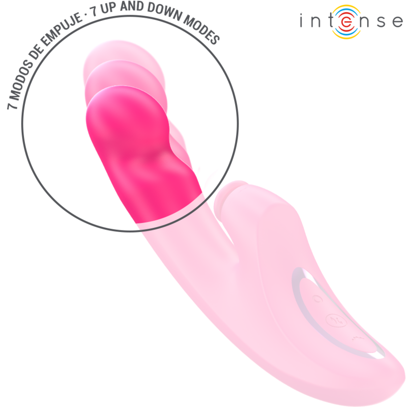 Intenso - Emi Vibrador 13,5 Cm Multifunção 3 Em 1 10 Vibrações Rosa