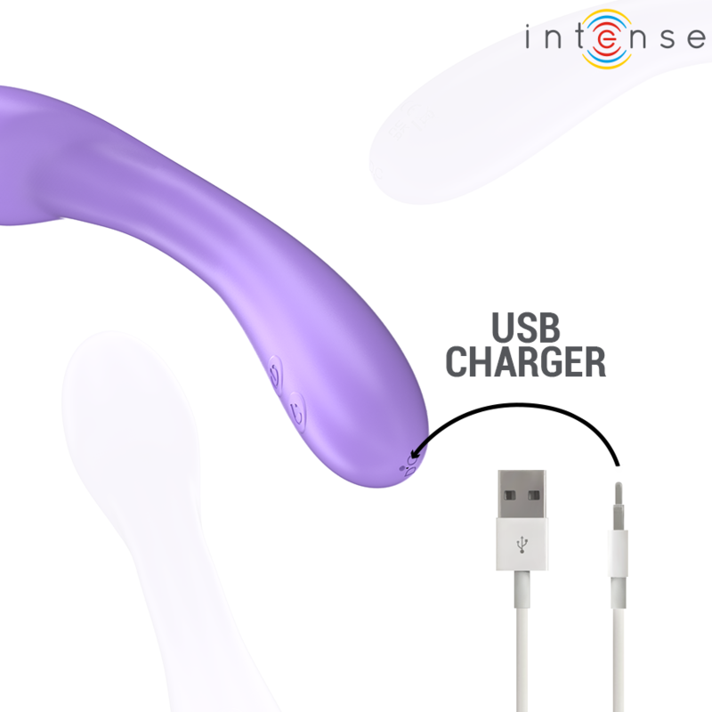 INTENSO - BECKY VIBRADOR 19 CM AQUECÍVEL 7 VIBRAÇÕES ROXO