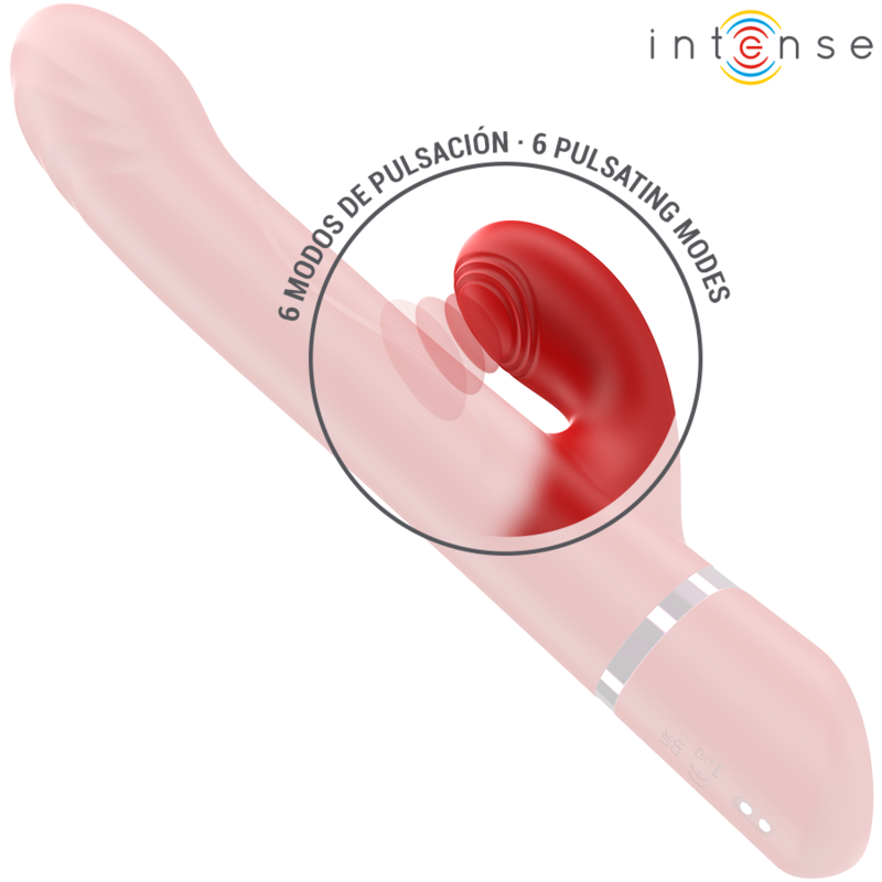 Intenso - Lele Multifuncional Vibrador Rotativo e Oscilação e Estimulação Vermelho