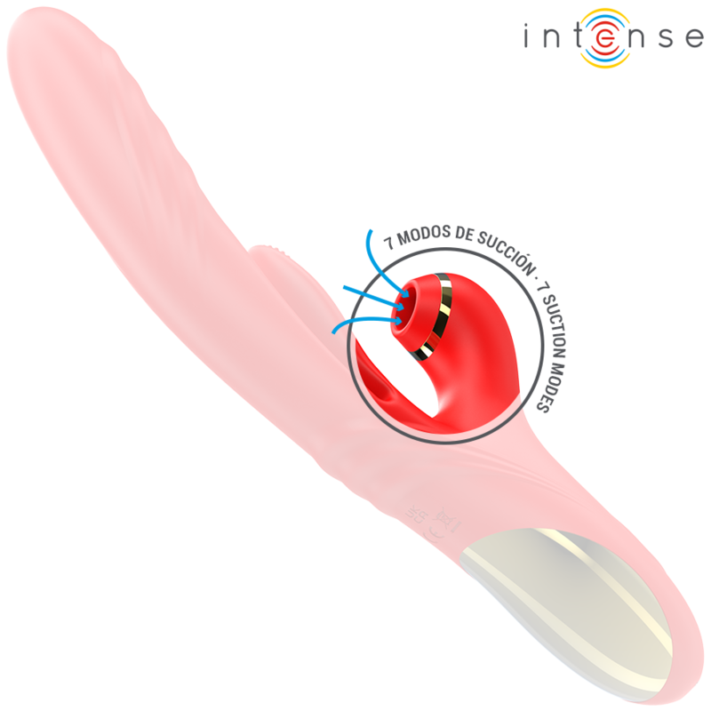 Intenso - Karol Multifuncional Vibrador Impulso e Estimulação e Sucção Vermelho