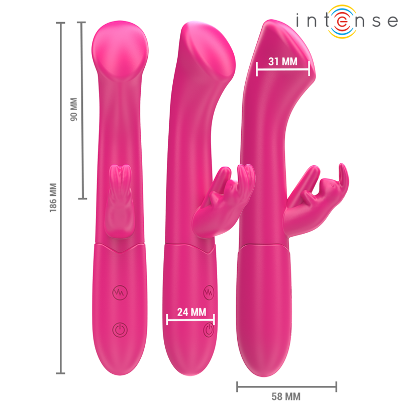 Intenso - Julieta Rabbit Vibrador 18,6 Cm 10 Vibrações Rosa