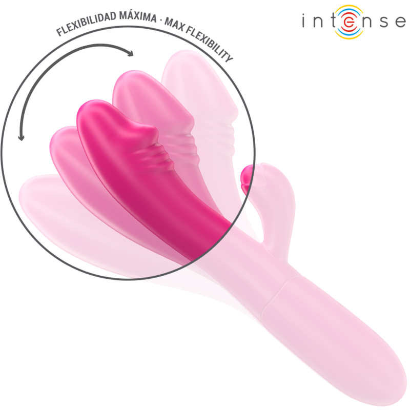 Intenso - Ivy Vibrador Flexível 10 Vibrações Com Língua Estimulante Rosa