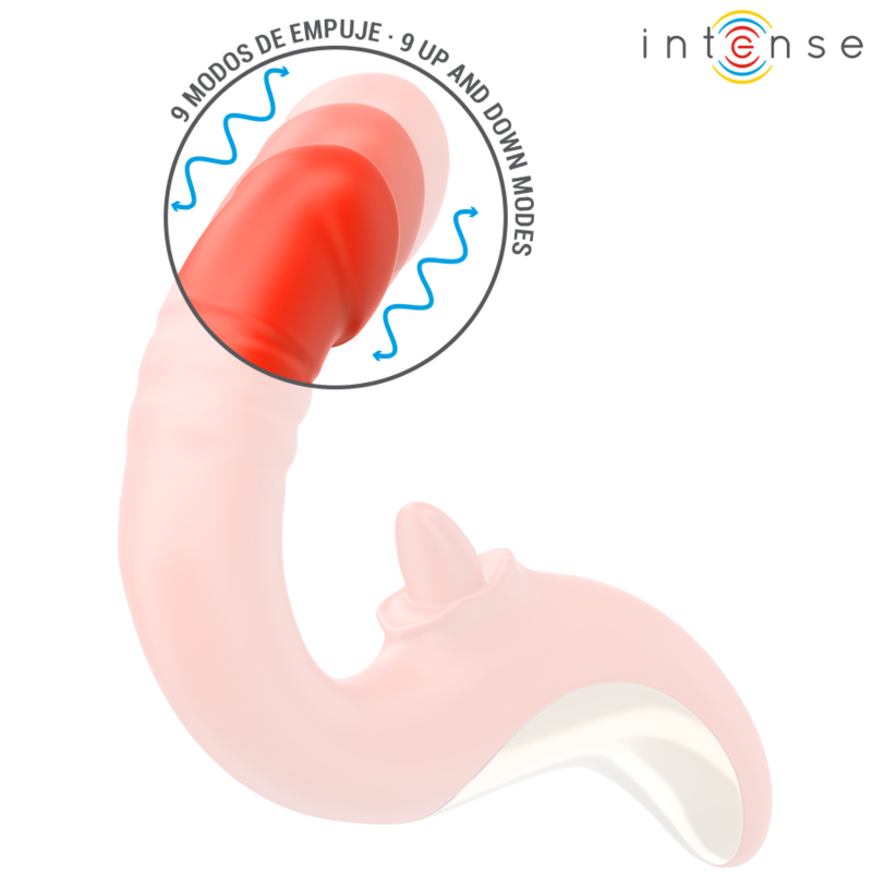 Intense - Vibrador y Estimulador Paulina em Forma de U Vermelho