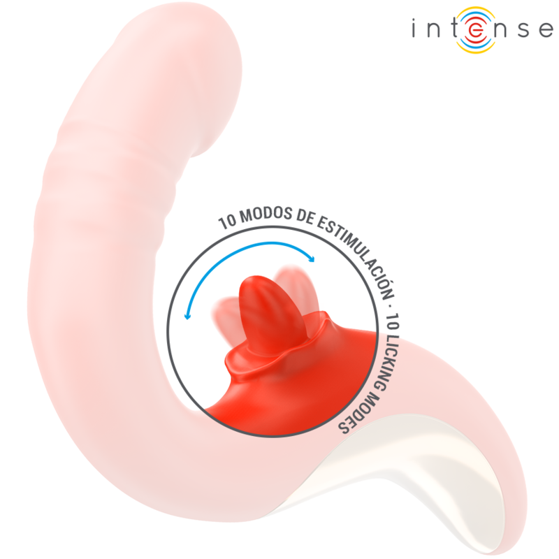 Intense - Vibrador y Estimulador Paulina em Forma de U Vermelho
