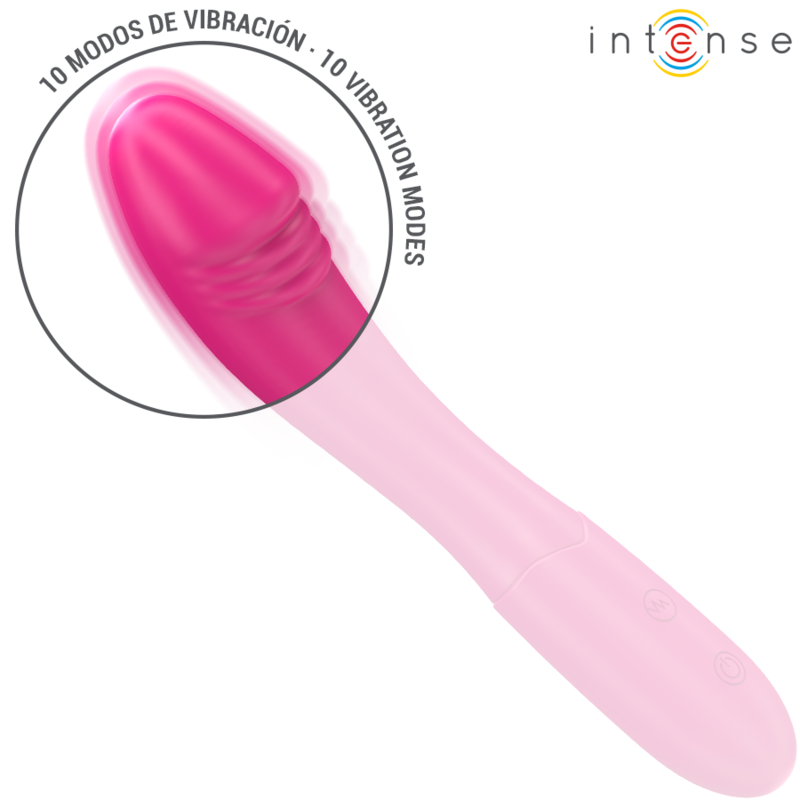 Intenso - Belinda Vibrador 19 Cm Flexível 10 Vibrações Rosa