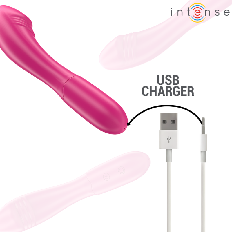 Intenso - Belinda Vibrador 19 Cm Flexível 10 Vibrações Rosa