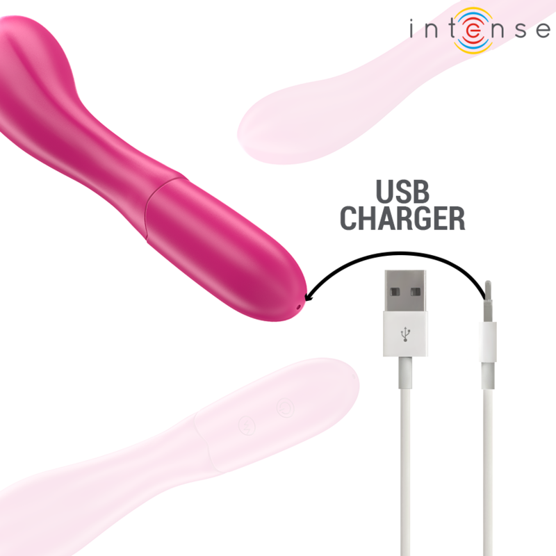 Intenso - Lisette Vibrador 19 Cm Flexível 10 Vibrações Rosa