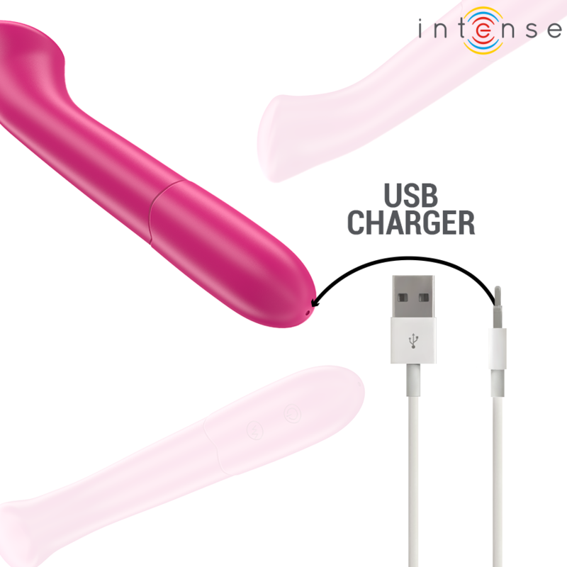 Intenso - Paty Vibrador 19 Cm Flexível 10 Vibrações Modelo 2 Rosa