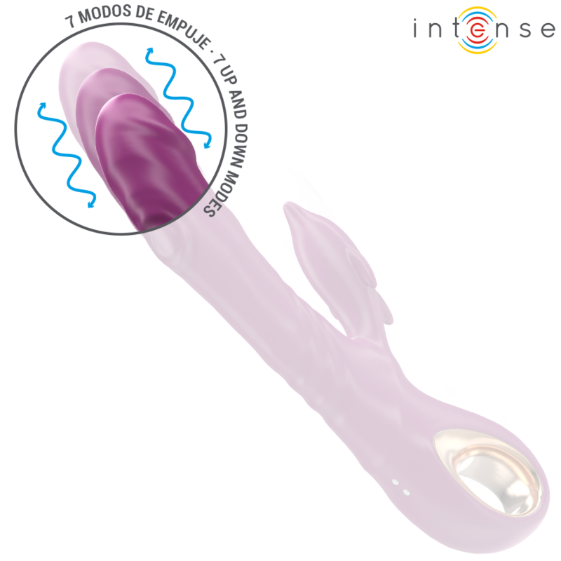 INTENSE - HALLE VIBRADOR MULTIFUNÇÃO COM LÍNGUA ESTIMULADORA EM FORMA DE GOLFINHO ROXO