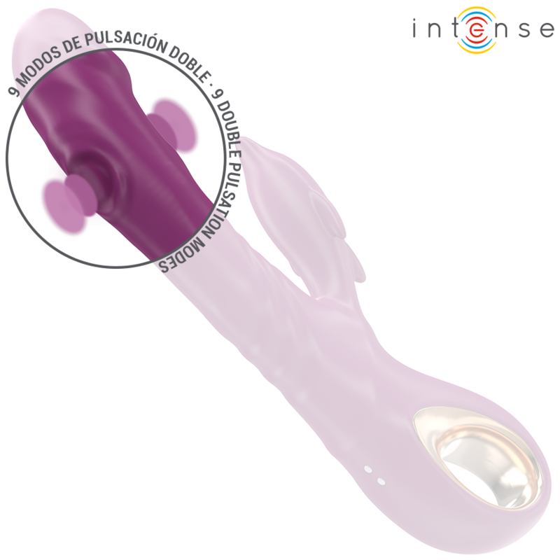INTENSE - HALLE VIBRADOR MULTIFUNÇÃO COM LÍNGUA ESTIMULADORA EM FORMA DE GOLFINHO ROXO