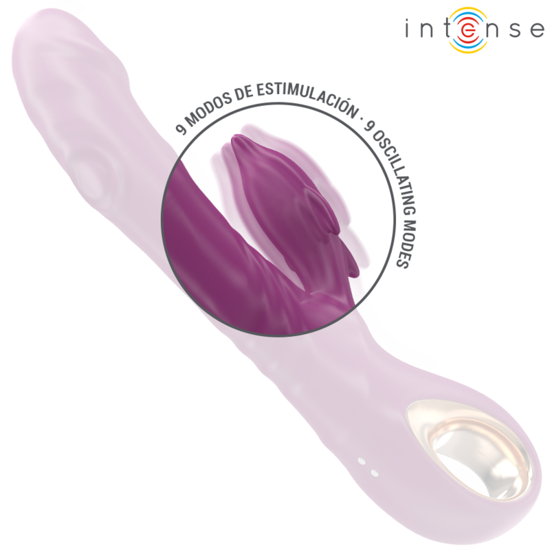 INTENSE - HALLE VIBRADOR MULTIFUNÇÃO COM LÍNGUA ESTIMULADORA EM FORMA DE GOLFINHO ROXO
