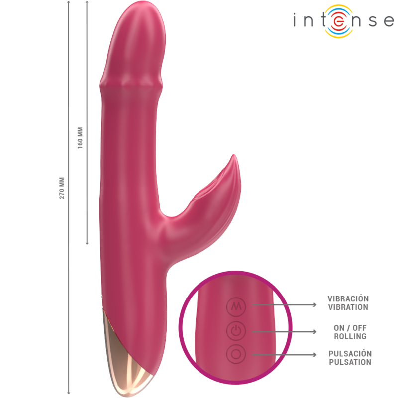Intenso - Chloe Multifuncional Vibrador 3 en 1 Vermelho