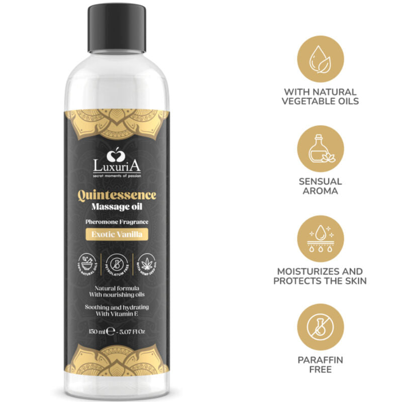 INTIMATELINE LUXURIA - ÓLEO DE MASSAGEM BAUNILHA EXÓTICA 150 ML