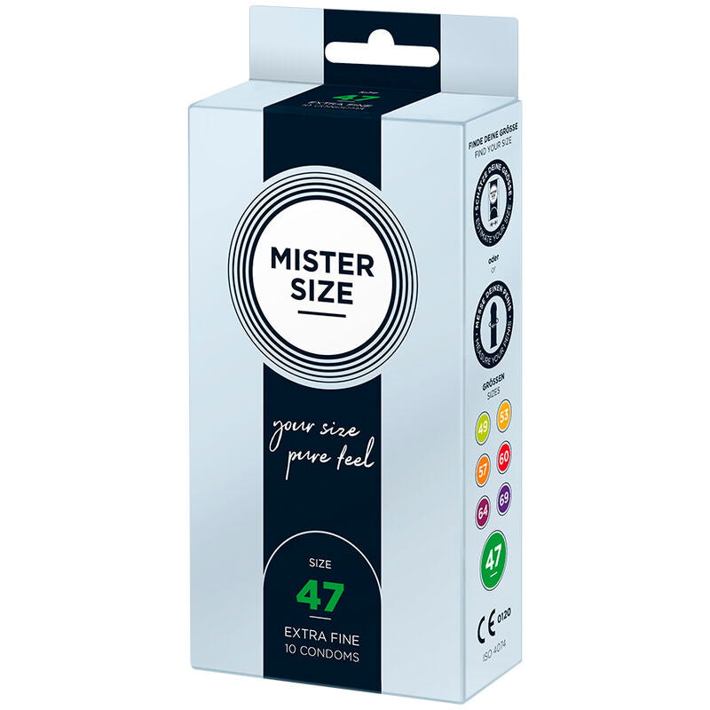 MISTER TAMAÑO - PRESERVATIVOS TAMANHO XS 47 MM (10 UNIDADES)
