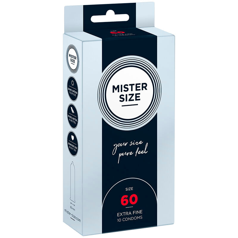 MISTER TAMAÑO - PRESERVATIVO TAMANHO XL 60 MM (10 UNIDADES)