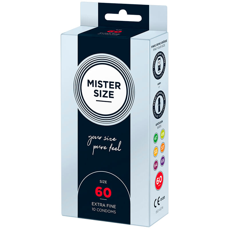 MISTER TAMAÑO - PRESERVATIVO TAMANHO XL 60 MM (10 UNIDADES)