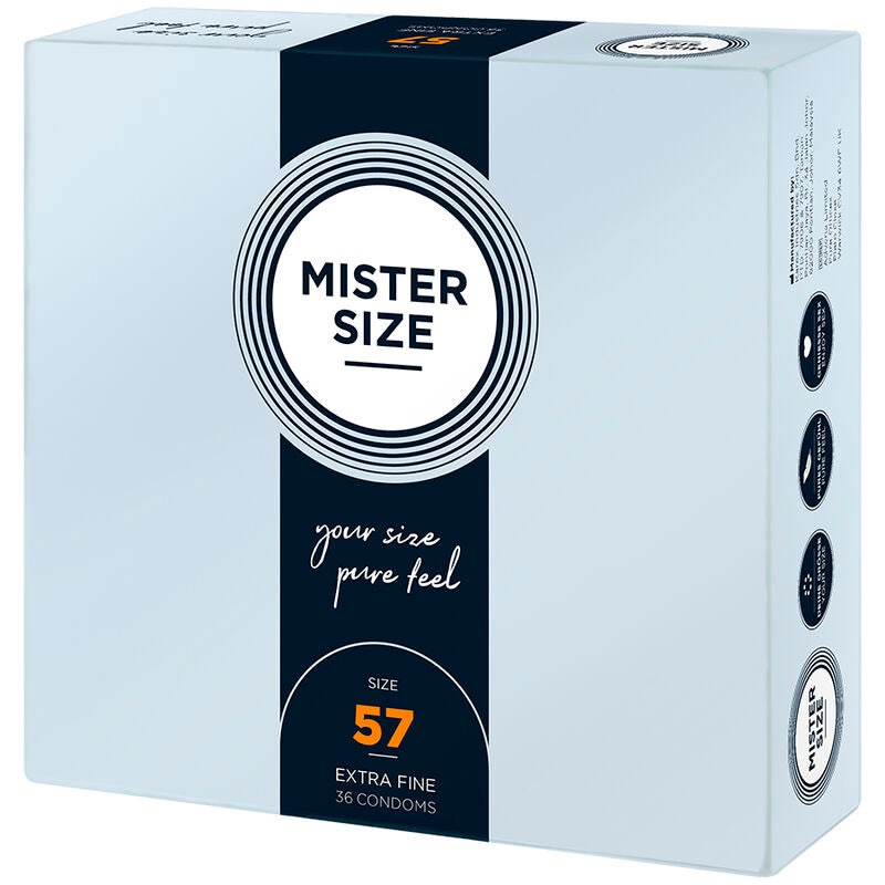 MISTER TAMAÑO - PRESERVATIVO TAMANHO L 57 MM (36 UNIDADES)