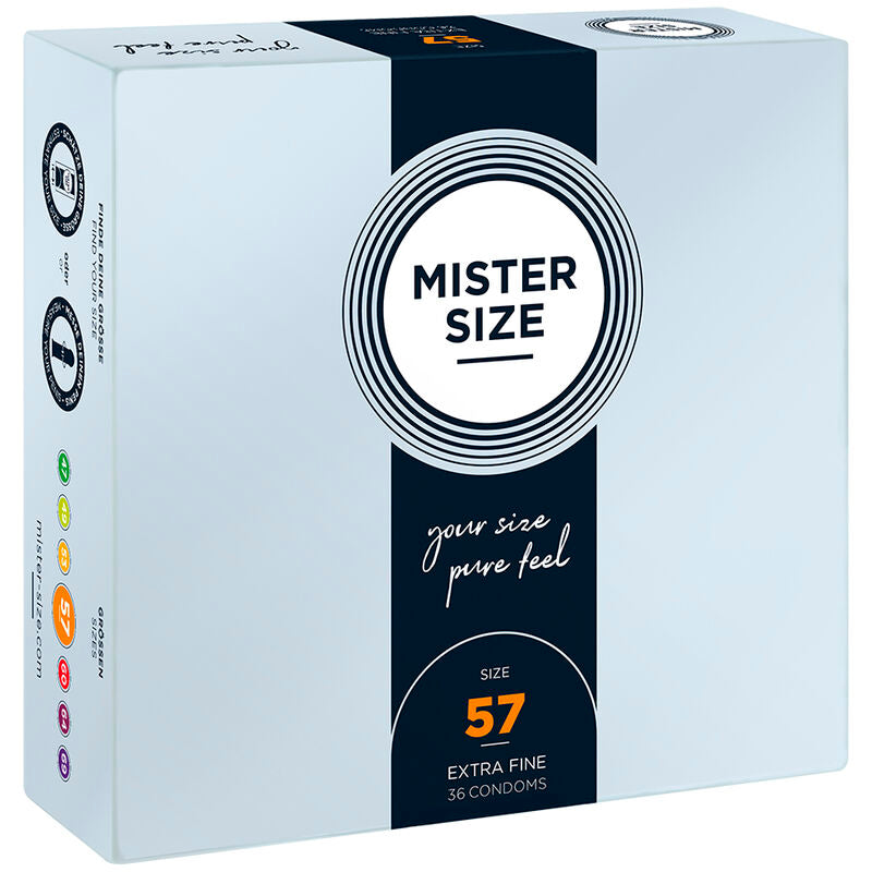 MISTER TAMAÑO - PRESERVATIVO TAMANHO L 57 MM (36 UNIDADES)