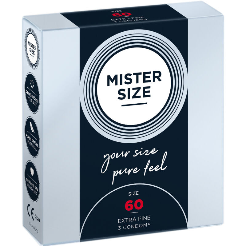 MISTER TAMAÑO - PRESERVATIVO TAMANHO XL 60 MM (3 UNIDADES)