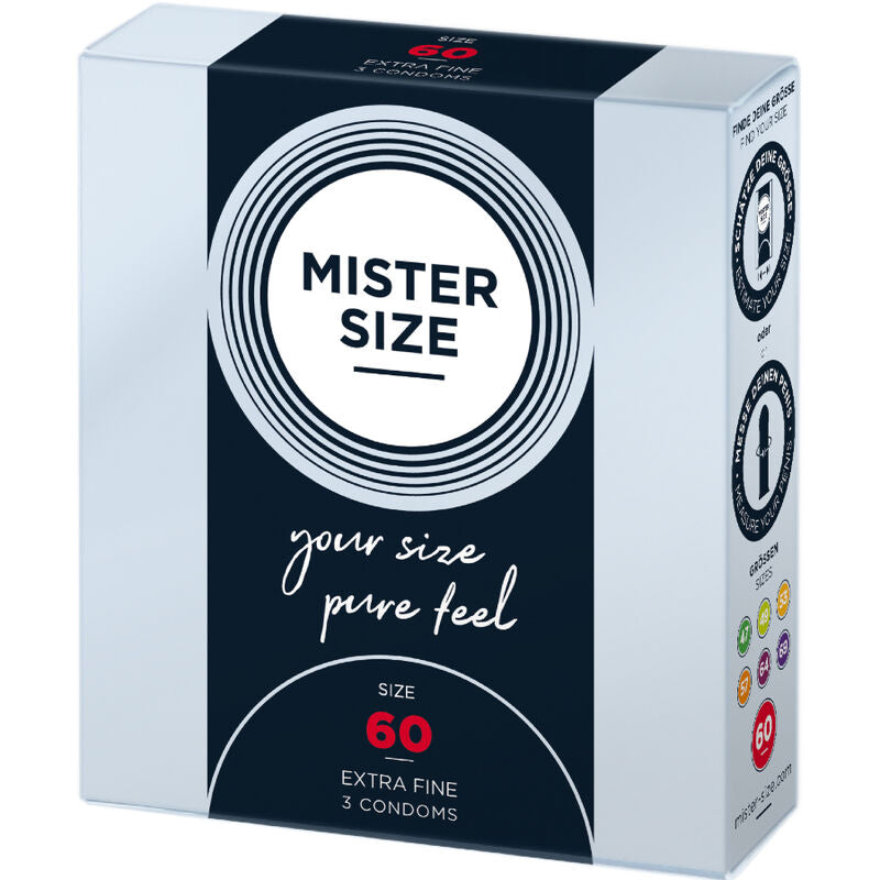 MISTER TAMAÑO - PRESERVATIVO TAMANHO XL 60 MM (3 UNIDADES)