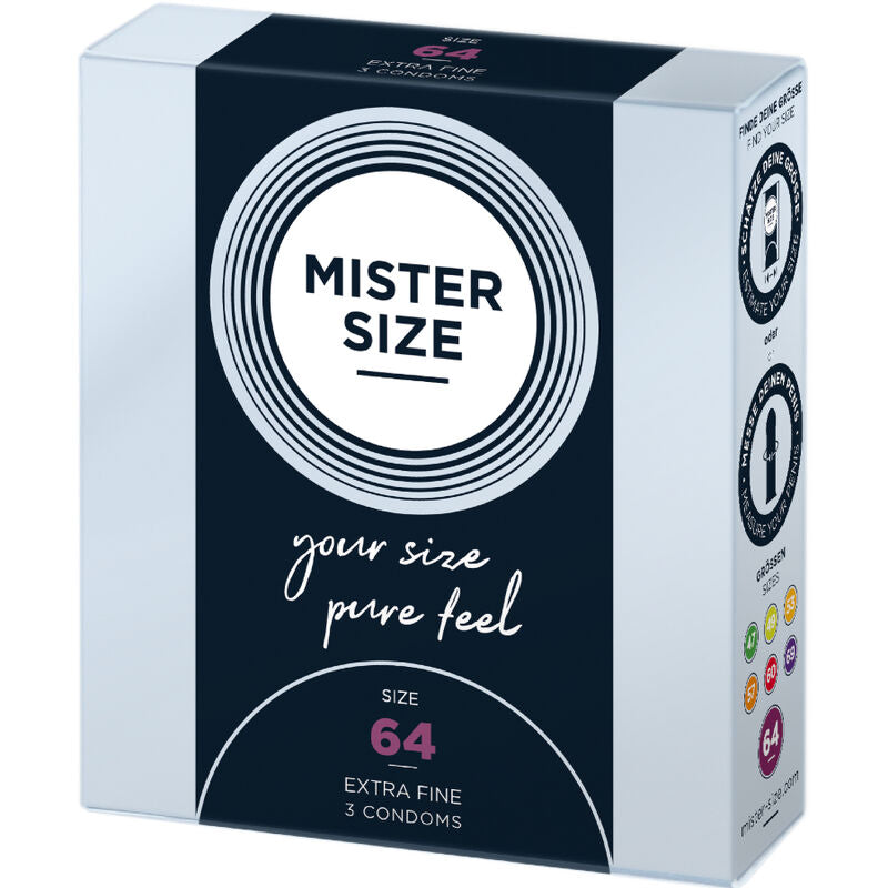 MISTER TAMAÑO - PRESERVATIVOS TAMANHO XXL 64 MM (3 UNIDADES)