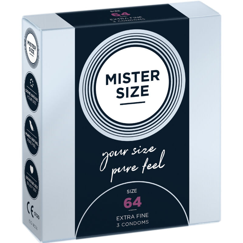 MISTER TAMAÑO - PRESERVATIVOS TAMANHO XXL 64 MM (3 UNIDADES)