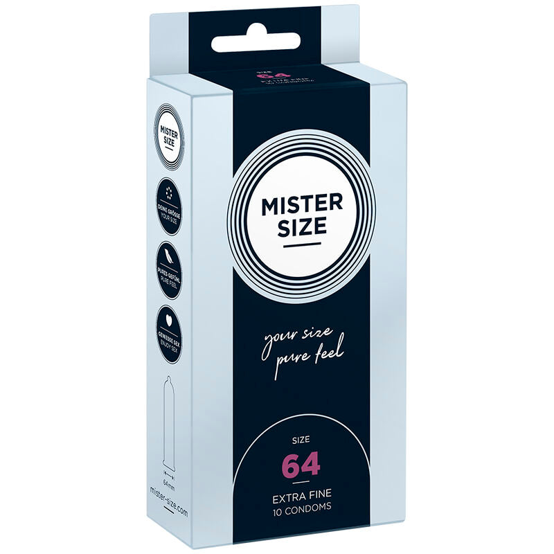 MISTER TAMAÑO - PRESERVATIVOS TAMANHO XXL 64 MM (10 UNIDADES)