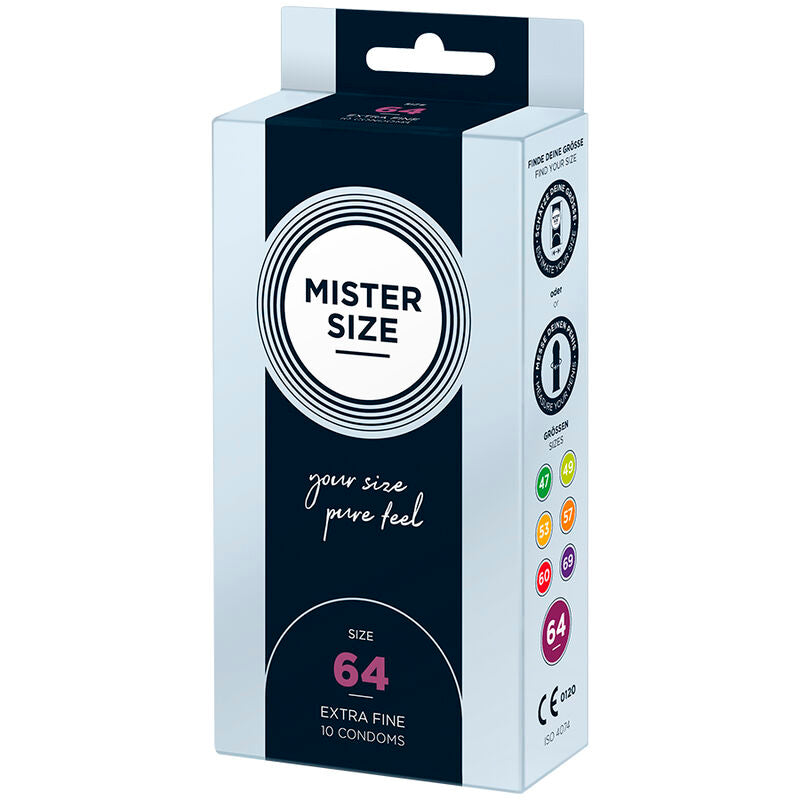 MISTER TAMAÑO - PRESERVATIVOS TAMANHO XXL 64 MM (10 UNIDADES)