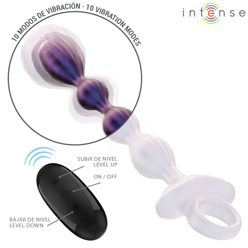 Intense - Jackie Plug Anal Vibratório Modelo 1 Control Remoto