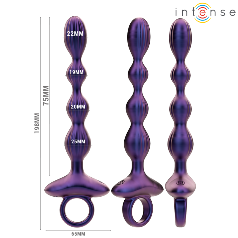 Intense - Jackie Plug Anal Vibratório Modelo 1 Control Remoto